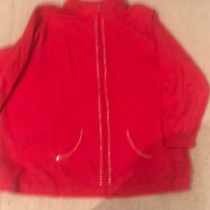 Quacker Factory French terry zip jacket